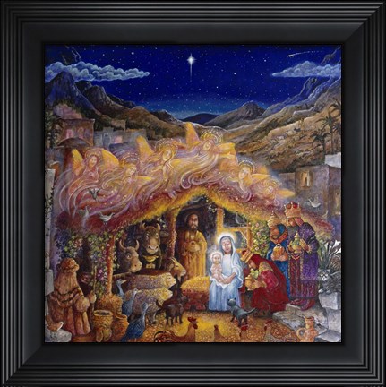 Framed Nativity Print