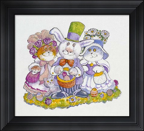 Framed Easter Bunny Print