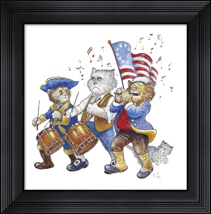 Framed Revolutionary Cats Print
