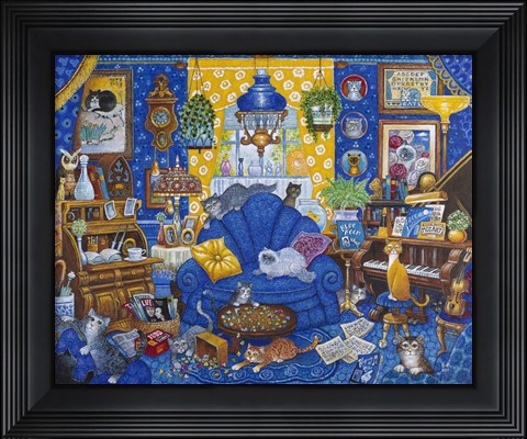 Framed My Blue Heaven Print