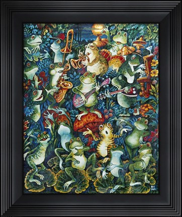 Framed Moon Music Print