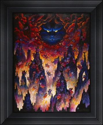 Framed Horny Little Devils Print