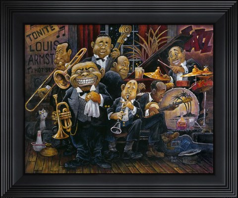 Framed Satchmo Print