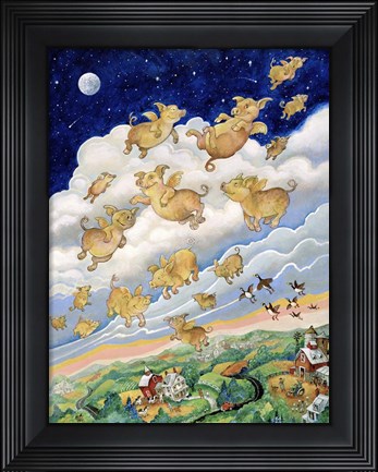 Framed If Pigs Could Fly Print