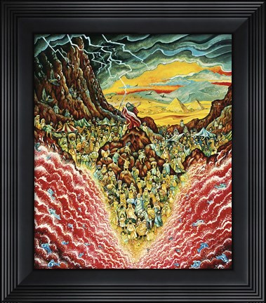 Framed Parting The Red Sea Print