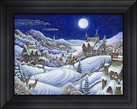 Framed Winter Moon Print