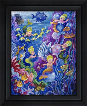 Framed Little Little Mermaid Print