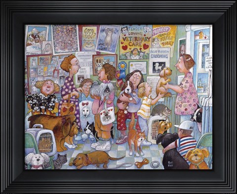 Framed Tender Loving Vet Print