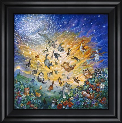 Framed Creation Of Cats Print