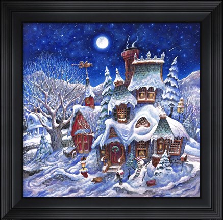 Framed December Snow Print