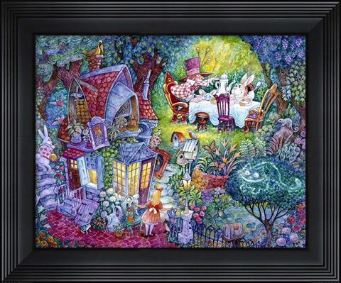 Framed Alice And The Hatter Print