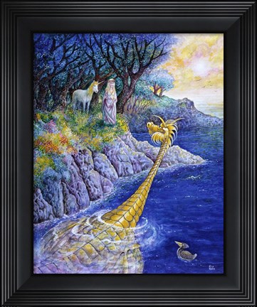 Framed Blue Lagoon Print