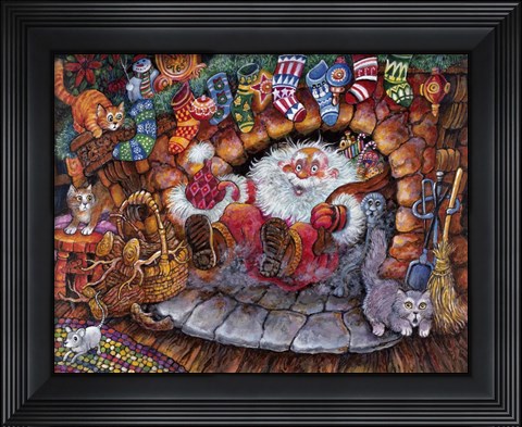 Framed Down the Chimney 1 Print