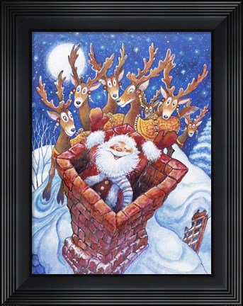 Framed Down the Chimney 2 Print