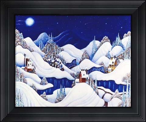 Framed Marshmallow Winter Print