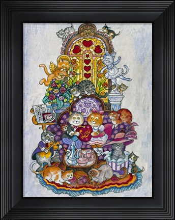 Framed &quot;&quot; Love&quot;&quot; Notes Print