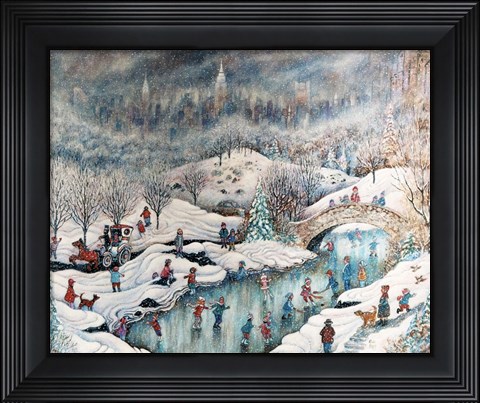 Framed Up In Central Park Print