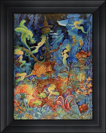 Framed Mermaids Of Atlantis Print