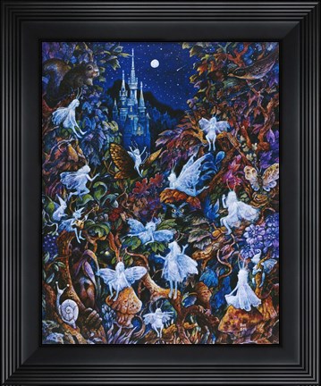 Framed Blue Fairies Print