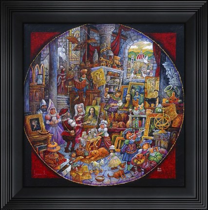 Framed Leonardo&#39;s Masterpiece Print