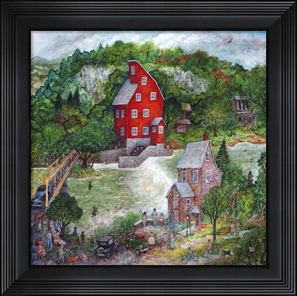Framed Red Mill Print