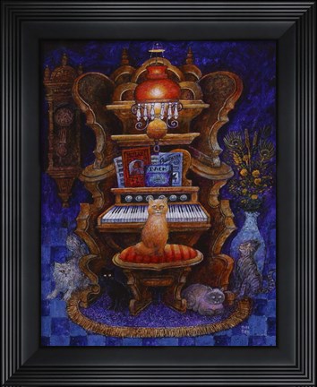 Framed Classical Cats Print