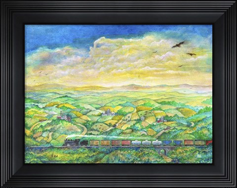 Framed Cross Country Print