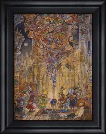 Framed How Many Witches Print