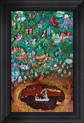 Framed There Once Was A Girl Named Alice Print