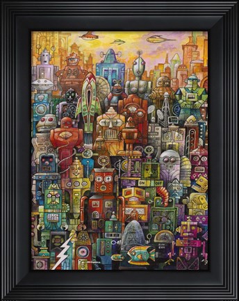 Framed Robo Dootles Print