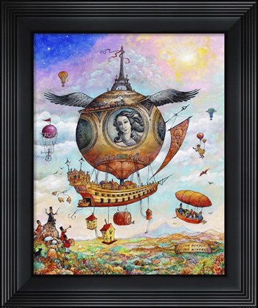 Framed Voyage of the Minerva Print