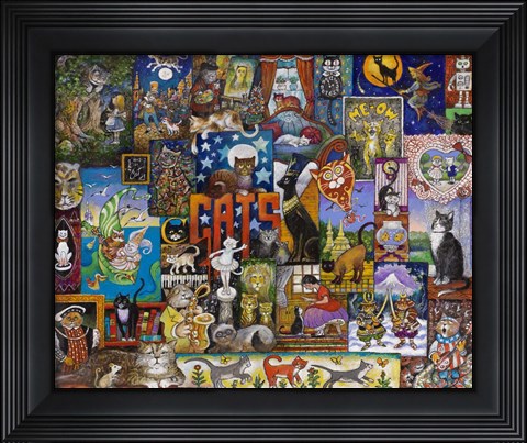 Framed Cats Print