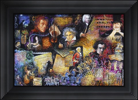 Framed Art of Music Print