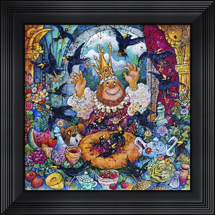 Framed Black Birds Print