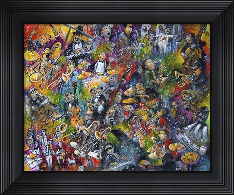 Framed Legends of Blues Print