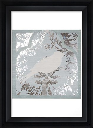 Framed Trellis Songbird I Print