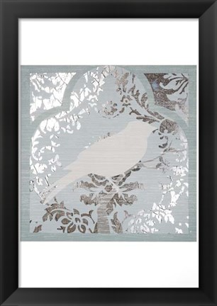 Framed Trellis Songbird I Print