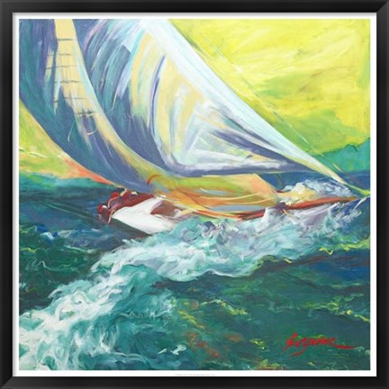 Framed Regatta Colores Print