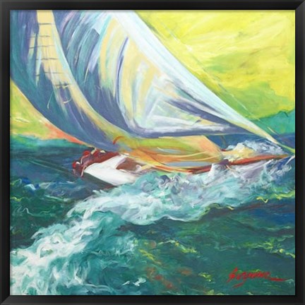 Framed Regatta Colores Print