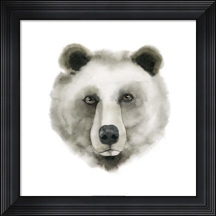 Framed Watercolor Bear Print