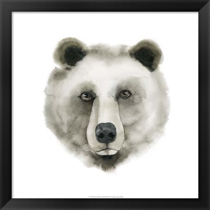 Framed Watercolor Bear Print