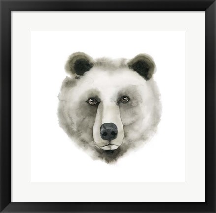 Framed Watercolor Bear Print