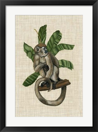 Framed Canopy Monkey I Print