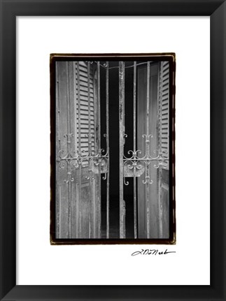 Framed Past Elegance III Print