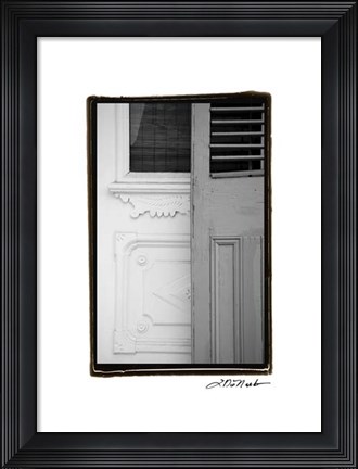 Framed French Quarter Architecture I Print