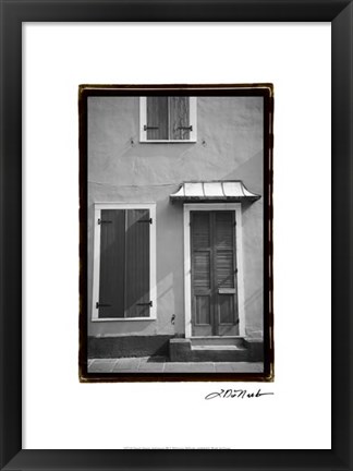 Framed French Quarter Architecture III Print