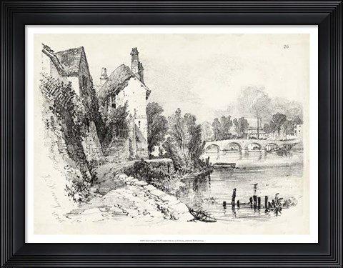 Framed Idyllic Landscape II Print