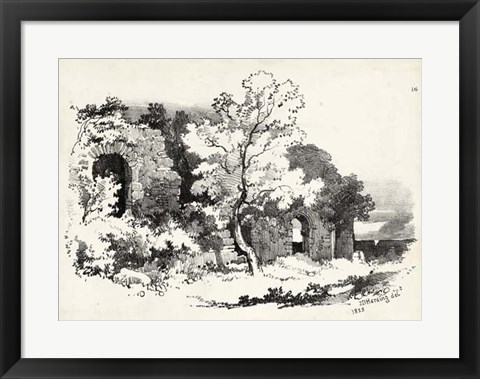 Framed Idyllic Landscape VI Print