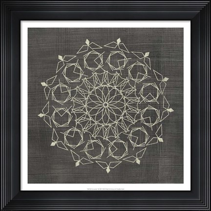 Framed Geometric Tile III Print