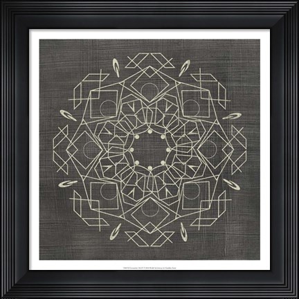 Framed Geometric Tile IV Print